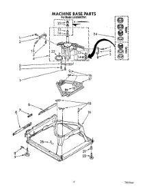 08 - Machine Base parts for Whirlpool Washer LA6098XTM1 from AppliancePartsPros.com