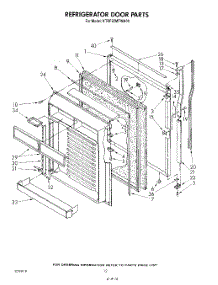 09 - Refrigerator Door parts for Kitchenaid Refrigerator KTRF22MTTO00 from AppliancePartsPros.com