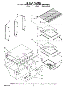 03 - Shelf Parts parts for Maytag Refrigerator ATB1932MRS00 from AppliancePartsPros.com