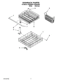 06 - Dishrack Parts, Optional Parts (Not Included) parts for Whirlpool Dishwasher IUD6000RS3 from AppliancePartsPros.com