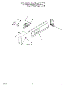 03 - Control Panel parts for Kitchenaid Washer KAWS977EZ0 from AppliancePartsPros.com