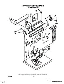 02 - Section parts for Whirlpool Dryer LE6800XTN0 from AppliancePartsPros.com