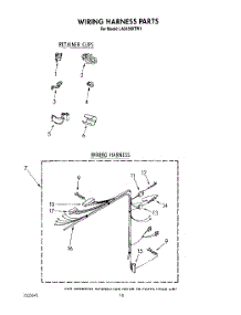 09 - Wiring Harness parts for Whirlpool Washer LA5430XTG1 from AppliancePartsPros.com