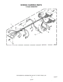 09 - Wiring Harness parts for Kitchenaid Washer KAWE850VWH1 from AppliancePartsPros.com