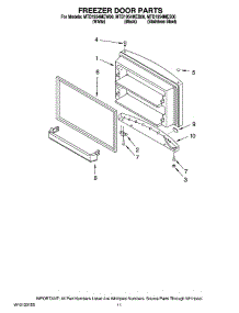06 - Freezer Door Parts, Optional Parts parts for Maytag Refrigerator MTB1954MEB00 from AppliancePartsPros.com