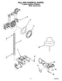 06 - Fill And Overfill Parts parts for Whirlpool Dishwasher IUD8000RQ4 from AppliancePartsPros.com