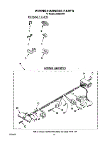 09 - Wiring Harness parts for Whirlpool Washer LA6300XTW1 from AppliancePartsPros.com