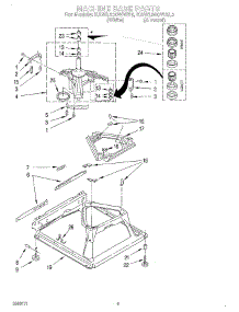 07 - Machine Base parts for Kitchenaid Washer KAWL500WWH0 from AppliancePartsPros.com