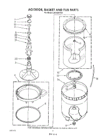 04 - Agitator, Basket And Tub parts for Whirlpool Washer LA6150XTN0 from AppliancePartsPros.com