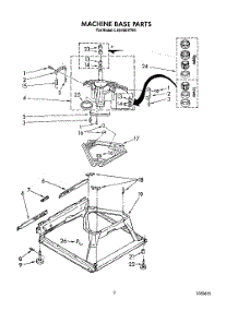 08 - Machine Base parts for Whirlpool Washer LA9100XTW1 from AppliancePartsPros.com