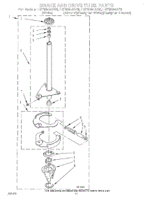 09 - Brake And Drive Tube parts for Whirlpool Washer LST8244AN0 from AppliancePartsPros.com
