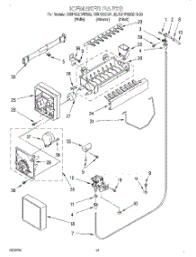 11 - Icemaker parts for Kitchenaid Refrigerator KSRP22QDBL00 from AppliancePartsPros.com