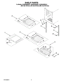 02 - Shelf Parts parts for Kitchenaid Wine Cooler KUWS24RSBS01 from AppliancePartsPros.com