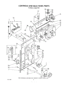 03 - Controls And Rear Panel parts for Whirlpool Washer LA7680XTM0 from AppliancePartsPros.com