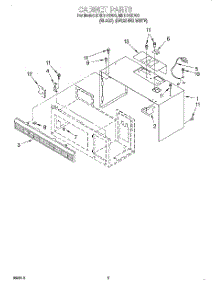 03 - Cabinet parts for Whirlpool Microwave MHE11RDQ6 from AppliancePartsPros.com