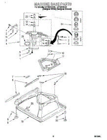 06 - Machine Base parts for Whirlpool Washer LST8244DZ0 from AppliancePartsPros.com