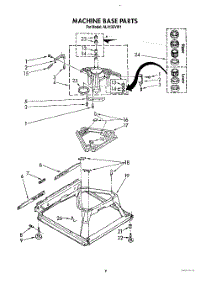 08 - Machine Base parts for Whirlpool Washer AL4132VL1 from AppliancePartsPros.com
