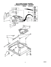 06 - Machine Base parts for Whirlpool Washer LLV8245BW0 from AppliancePartsPros.com