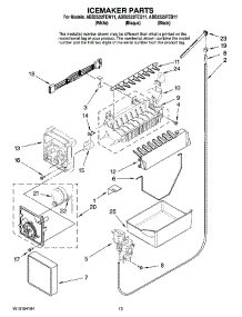 08 - Icemaker Parts, Optional Parts parts for Maytag Refrigerator ABB2522FEW11 from AppliancePartsPros.com
