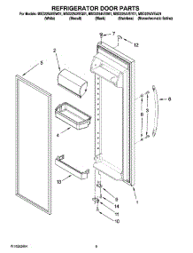 06 - Refrigerator Door Parts parts for Maytag Refrigerator MSD2254VEW01 from AppliancePartsPros.com