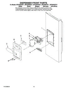 07 - Dispenser Front Parts parts for Maytag Refrigerator MFI2266AEW11 from AppliancePartsPros.com