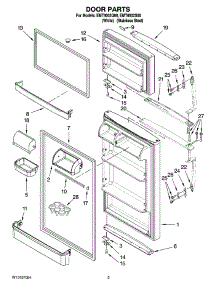 02 - Door Parts parts for Maytag Refrigerator EMT8002Q00 from AppliancePartsPros.com
