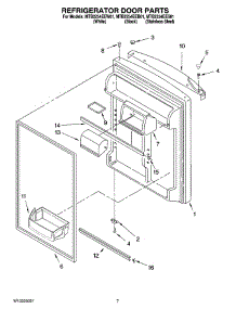 04 - Refrigerator Door Parts parts for Maytag Refrigerator MTB2254EES01 from AppliancePartsPros.com