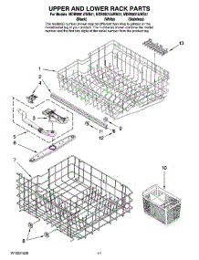 09 - Upper And Lower Rack Parts parts for Maytag Dishwasher MDB5601AWS41 from AppliancePartsPros.com