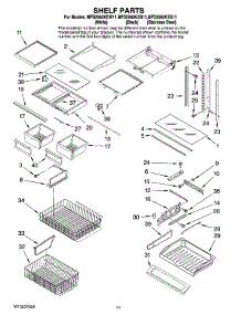 06 - Shelf Parts parts for Maytag Refrigerator MFD2562KEW11 from AppliancePartsPros.com