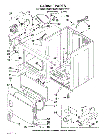 02 - Cabinet Parts parts for Maytag Dryer MGDC700VW0 from AppliancePartsPros.com
