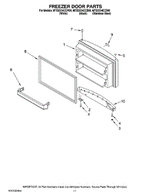 06 - Freezer Door Parts, Optional Parts parts for Maytag Refrigerator MTB2254EEW00 from AppliancePartsPros.com