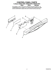 02 - Control Panel Parts parts for Maytag Dishwasher MDB5651AWS37 from AppliancePartsPros.com