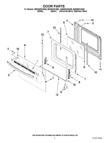 05 - Door Parts parts for Maytag Range AER5822VAB0 from AppliancePartsPros.com