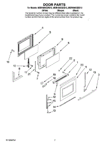 05 - Door Parts parts for Maytag Range MGRH865QDB13 from AppliancePartsPros.com