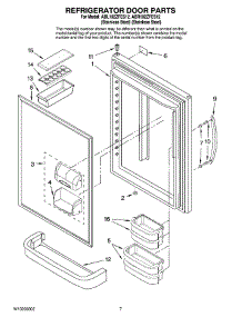 04 - Refrigerator Door Parts parts for Maytag Refrigerator ABR192ZFES12 from AppliancePartsPros.com