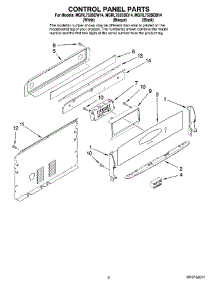 02 - Control Panel Parts parts for Maytag Range MGRL752BDQ14 from AppliancePartsPros.com