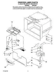 02 - Freezer Liner Parts parts for Maytag Refrigerator MBL1952KES12 from AppliancePartsPros.com