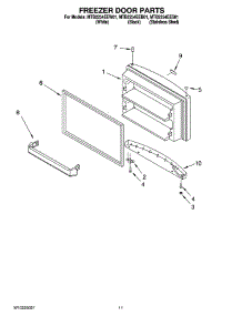 06 - Freezer Door Parts, Optional Parts parts for Maytag Refrigerator MTB2254EES01 from AppliancePartsPros.com