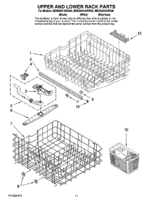 09 - Upper And Lower Rack Parts parts for Maytag Dishwasher MDB5601AWS40 from AppliancePartsPros.com