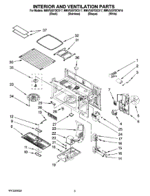 03 - Interior And Ventilation Parts parts for Maytag Microwave MMV5207BCQ17 from AppliancePartsPros.com