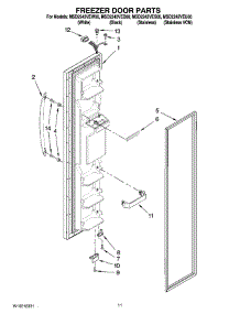 07 - Freezer Door Parts parts for Maytag Refrigerator MSD2242VES00 from AppliancePartsPros.com