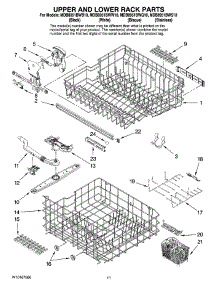 09 - Upper And Lower Rack Parts parts for Maytag Dishwasher MDB8951BWS10 from AppliancePartsPros.com