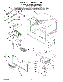 03 - Freezer Liner Parts parts for Maytag Refrigerator ABR1927FES12 from AppliancePartsPros.com