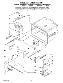 05 - Freezer Liner Parts parts for Maytag Refrigerator MFI2568AES12 from AppliancePartsPros.com