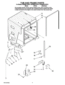 07 - Tub And Frame Parts parts for Maytag Dishwasher MDB8601AWS10 from AppliancePartsPros.com