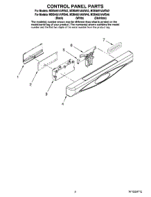 02 - Control Panel Parts parts for Maytag Dishwasher MDB4651AWS42 from AppliancePartsPros.com