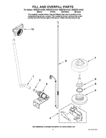 06 - Fill And Overfill Parts parts for Maytag Dishwasher MDB7851AWB0 from AppliancePartsPros.com