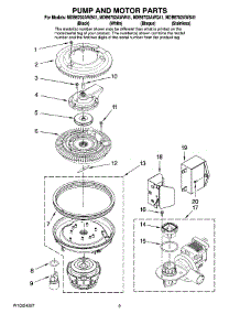 08 - Pump And Motor Parts parts for Maytag Dishwasher MDB6702AWQ41 from AppliancePartsPros.com
