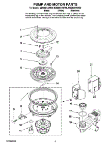 08 - Pump And Motor Parts parts for Maytag Dishwasher MDB8851AWB0 from AppliancePartsPros.com