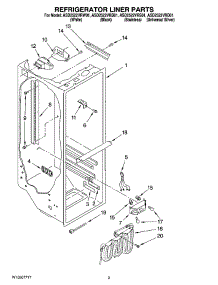 02 - Refrigerator Liner Parts parts for Maytag Refrigerator ASD2522VRD01 from AppliancePartsPros.com